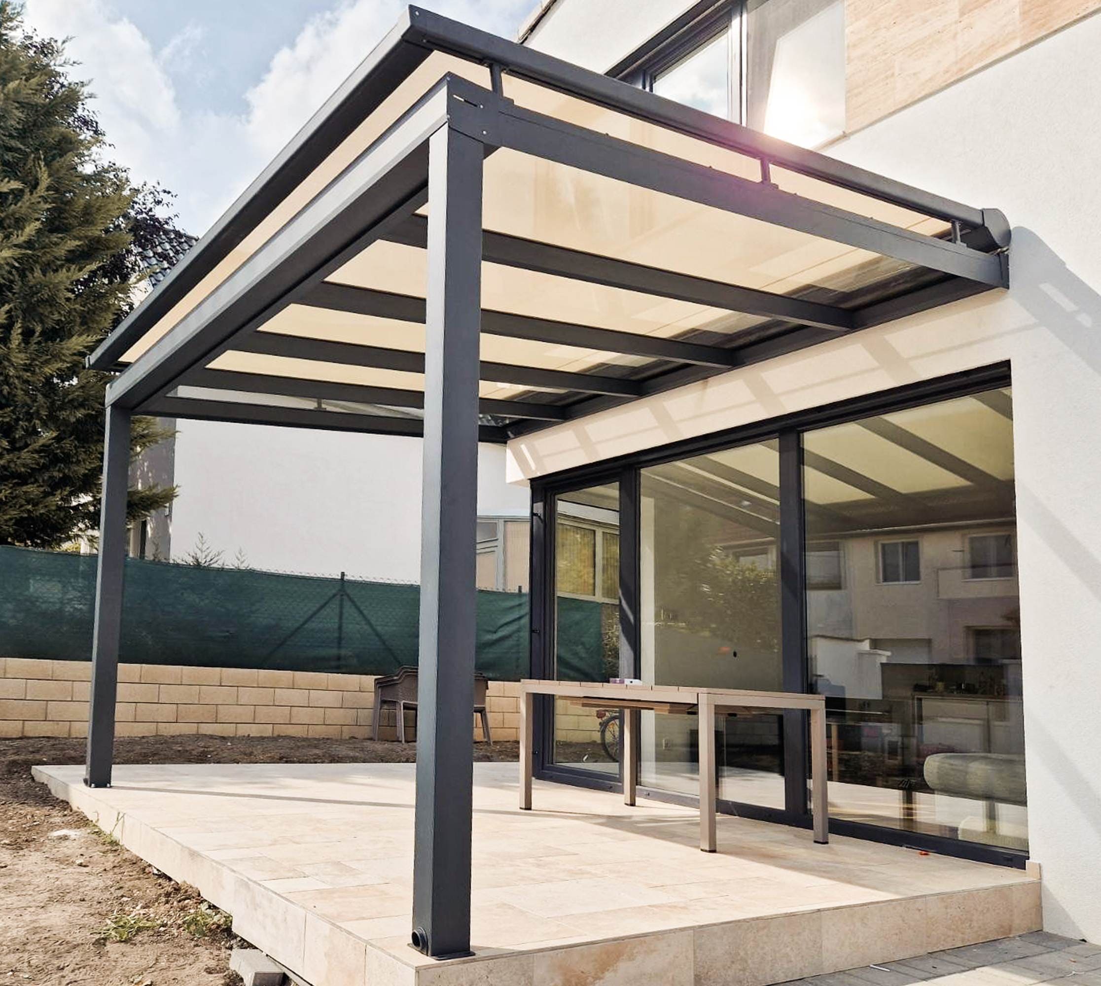 Hliníková pergola – KOVOSTYL, realizácia 4
