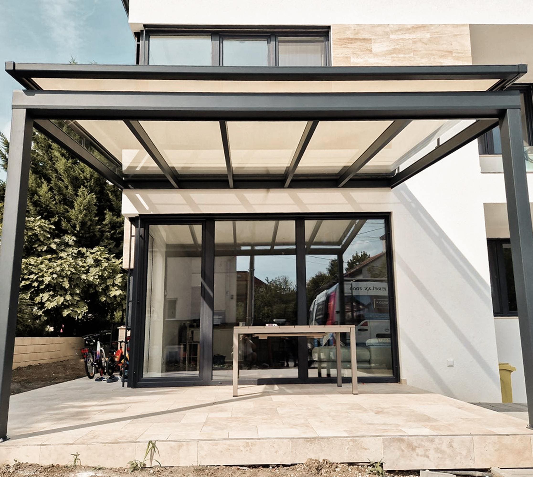 Hliníková pergola – KOVOSTYL, realizácia 5